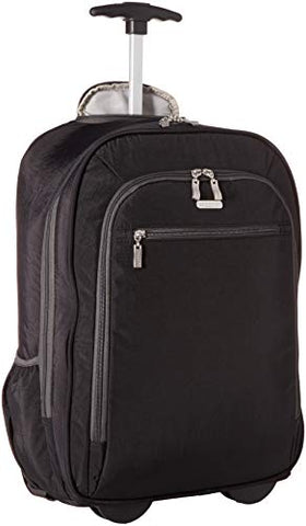 Baggallini Wheeled Laptop Backpack, black/charcoal