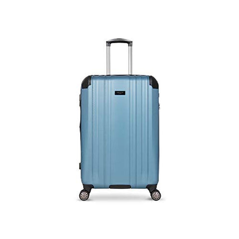 Kenneth Cole Reaction Saddle Rock Teal Checked Upright Suitcase
