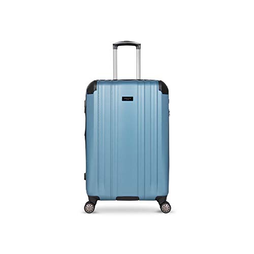 Kenneth Cole Reaction Saddle Rock Teal Checked Upright Suitcase