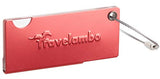 Travelambo Aluminum Luggage Tag Bag Tags 2 pcs Set (Red)
