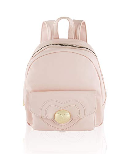 Betsey Johnson Women's Heart Lock Backpack Blush One Size
