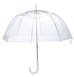 Miles Kimball Clear Dome Umbrella, Durable Wind-Resistant Umbrella with Sturdy Bubble Design,