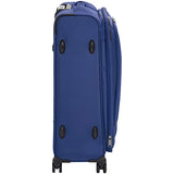 AmazonBasics Expandable Softside Spinner Luggage Suitcase With TSA Lock And Wheels - 25 Inch, Blue