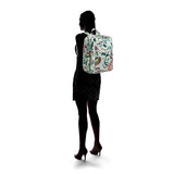 Vera Bradley Lighten Up Grand Backpack, Polyester, Mint Flowers