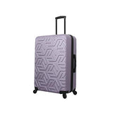 Mia Toro Italy Molded Art Maze Hard Side 28 Inch Spinner, Violet