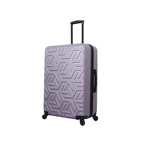 Mia Toro Italy Molded Art Maze Hard Side 28 Inch Spinner, Violet