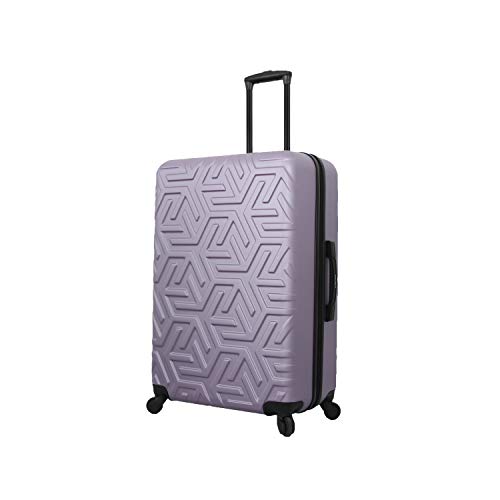 Mia Toro Italy Molded Art Maze Hard Side 28 Inch Spinner, Violet