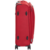 AmazonBasics Premium Expandable Softside Spinner Luggage With TSA Lock 3-Piece Set - 21/25/29-Inch, Red