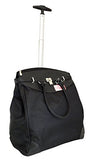 Trendy Flyer Computer/Laptop Rolling Bag 2 Wheel Case Plain Black