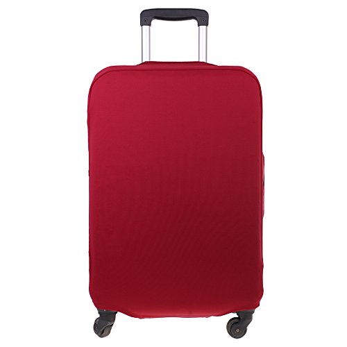 Monkeyjack Holiday Spandex Luggage Cover Suitcase Protector For S 18-21'' Case - Wine Red