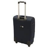 Chariot Genoa 3-Piece Lightweight Upright Spinner Luggage Set, Navy Grey