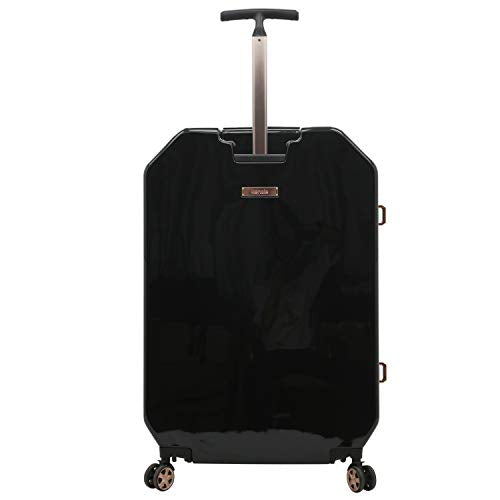 kensie Women's 3D Gemstone TSA Lock Hardside Spinner Luggage, Black, 20