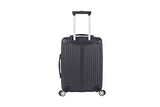 Rockland Hardside Spinner 3-Piece Luggage Set, Black
