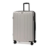 NONSTOP Luggage Expandable Spinner Wheels hard side shell Travel Suitcase Set 3 Piece Lightweight with TSA Lock and Double USB Port, NEW YORK Collection (Silver, 3-Piece Set (20/24/28))