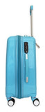 3 Pc Luggage Set Hardside Rolling 4Wheel Spinner Upright Carryon Travel Sky Blue