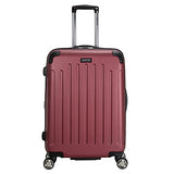 Kenneth Cole Reaction Renegade 24” Lightweight Hardside Expandable 8-Wheel Spinner Checked-Size Luggage, Sangria, inch