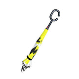 Reverse Umbrella Yellow Star Windproof Anti-UV for Car Outdoor Use