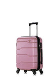 DUKAP Rodez Lightweight Hardside Spinner Luggage 24'' inch - Rose Gold