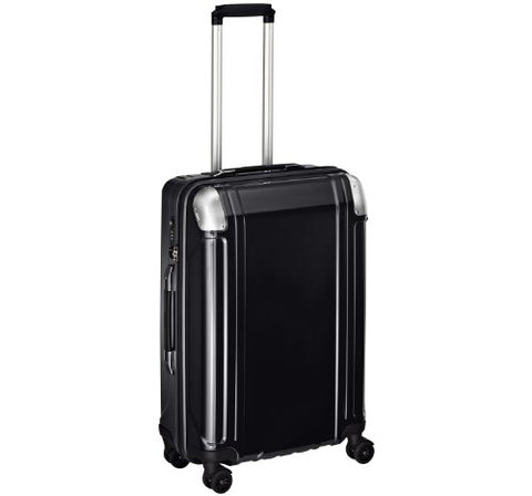 Zero Halliburton Geo Polycarbonate 24 Inch 4 Wheel Spinner Travel Case, Black, One Size