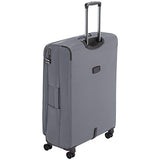 AmazonBasics Expandable Softside Spinner Luggage Suitcase With TSA Lock And Wheels - 29 Inch, Grey