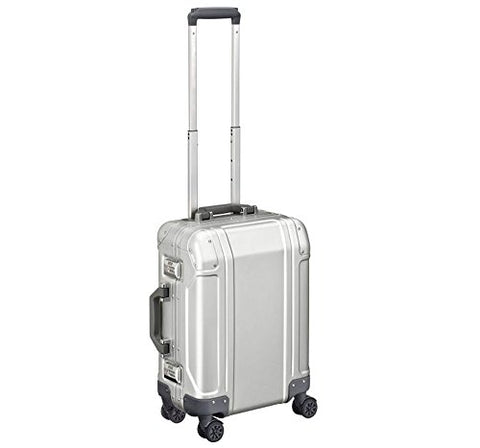 Zero Halliburton Geo Aluminum 3.0 Carry On 4-Wheel Spinner Luggage in Silver