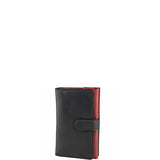 Derek Alexander Leather Ladies Trifold Wallet - Black