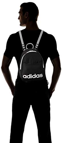 adidas core mini backpack Shop adidas Core Mini Backpack, Black/White, – Luggage Factory