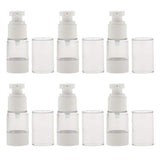 Baoblaze 6pcs 15/30ml Pump Scent Spray Bottle Vacuum Spray Bottle Cosmestic Container Portable Suit