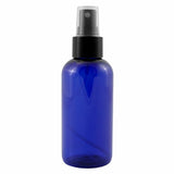 4oz Blue Plastic PET Fine Mist Spray Bottles (12-Pack w/Black Sprayers); Labels Included