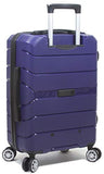 Dejuno Ark 3-Piece Lightweight Hardside Spinner Luggage Set-Navy