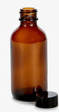 Vivaplex, 12, Amber, 2 oz Glass Bottles, with Lids