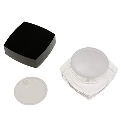 Baoblaze Acrylic Empty Cosmetic Face Refillable Container Cream Makeup Powder Jar Pot - 30g