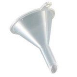 Twist Top Spout Natural Clear Refillable (BPA Free) Plastic Squeeze Bottle - 6 oz (6 pack) + Funnel and Labels