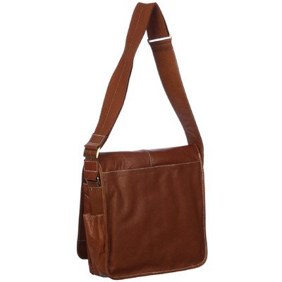 AmeriLeather Legacy Leather Teddy Messenger Bag (Brown)