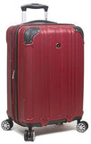 Dejuno Kingsley Abs 3-Piece Hardside Spinner Luggage Set-Burgundy