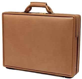 Hartmann Aviator Expandable Leather Briefcase