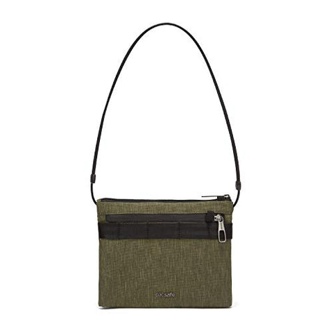 Pacsafe Men's Metrosafe X Anti Theft Crossbody Pouch, Tweed Green, 2.5L