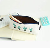 Cute Pencil Bags Cactus Makeup Bag Set of 3 with Large Capacity for Student & Adult (3PCS Cactus)