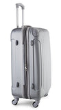 Travelcross Victoria Lightweight Hardshell Spinner Luggage (Silver, 2-Piece Set (20''/28''))