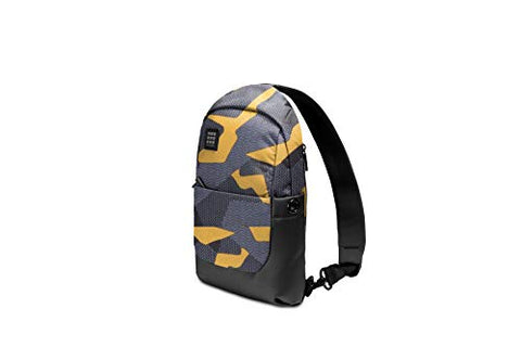 Moleskine ID Sling Backpack, Camo Black Yellow