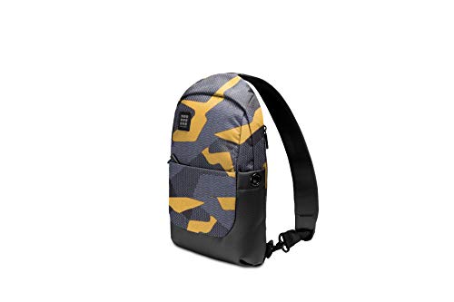 Moleskine ID Sling Backpack, Camo Black Yellow