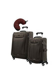 Travelpro Maxlite 5 | 3-Pc Set | 21" Carry-On & 25" Exp. Spinners With Travel Pillow (Mocha)