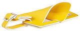 Travelambo Leather Luggage Bag Tags ( Energetic Yellow)