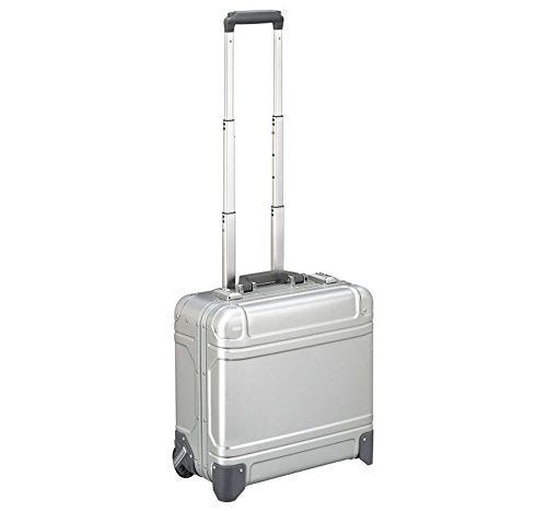 Zero Halliburton Geo Aluminum 3.0 17" Wheeled Travel Briefcase in Silver