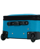 Rockland Journey Softside Upright Luggage Set, Turquoise, 4-Piece (14/19/24/28)
