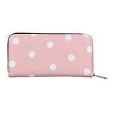 Damara Womens Cat & Rabbit Stitching Spotty Clutch Traval Wallet,Light Grey