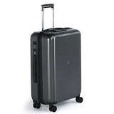 Delsey Pluggage 23" Hardside Spinner Upright Checked Luggage (Black)