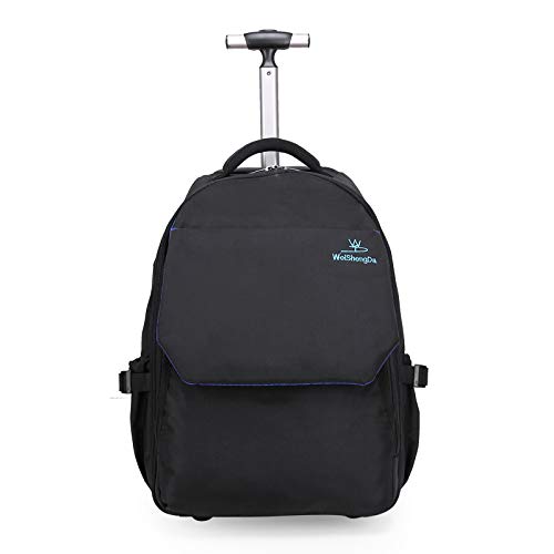 Makimoo 19 Inches Wheeled Rolling Backpack Laptop Travel Waterproof School Bag For Women Men -