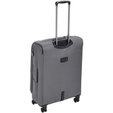 Amazonbasics Premium Expandable Softside Spinner Luggage With Tsa Lock- 25 Inch, Grey