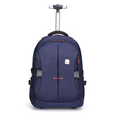 Funny & Special 19 Inches Large Storage Laptop Travel Rolling Backpack Waterproof Wheeled For Men